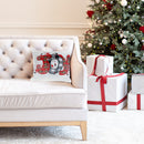 Cotton Embroidered Cushion (Plaid Joy) 380G Filler - Set of 2