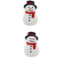 Cotton Embroidered Cushion (Snowman) 380G Filler - Set of 2