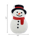 Cotton Embroidered Cushion (Snowman) 380G Filler - Set of 2