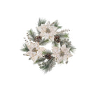 Poinsettia And Pinecone Wreath