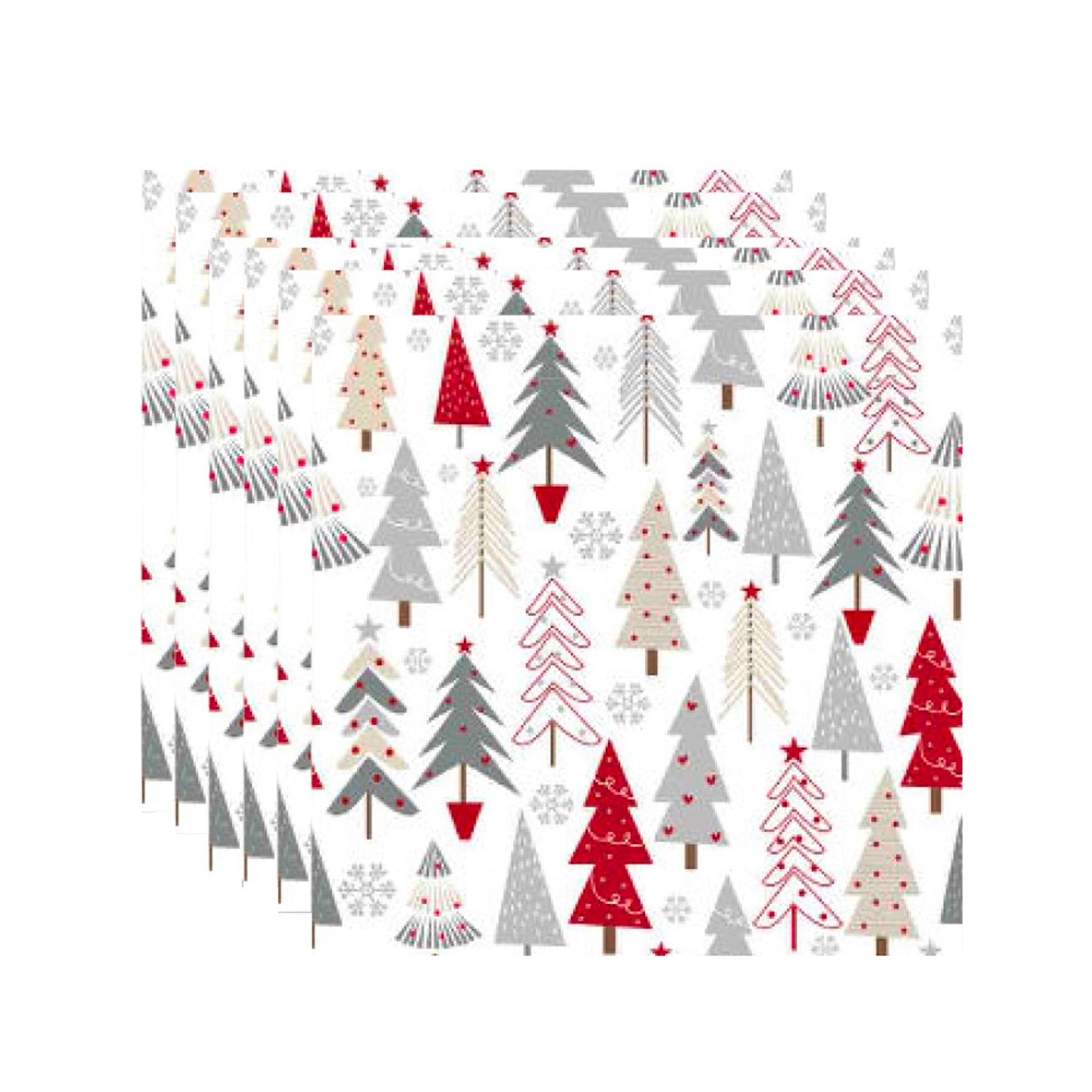 20 Pack Luncheon 3-Ply Napkin Winter Forest Set of 6 – Christmas Table Decor, Holiday Dining Accent, Festive Napkins