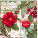 20 Pack Luncheon 3 Ply Napkin (Holiday Flower) - Set of 6