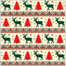 20 Pack Luncheon 3 Ply Napkin (Tree With Reindeer Pattern) - Set of 6