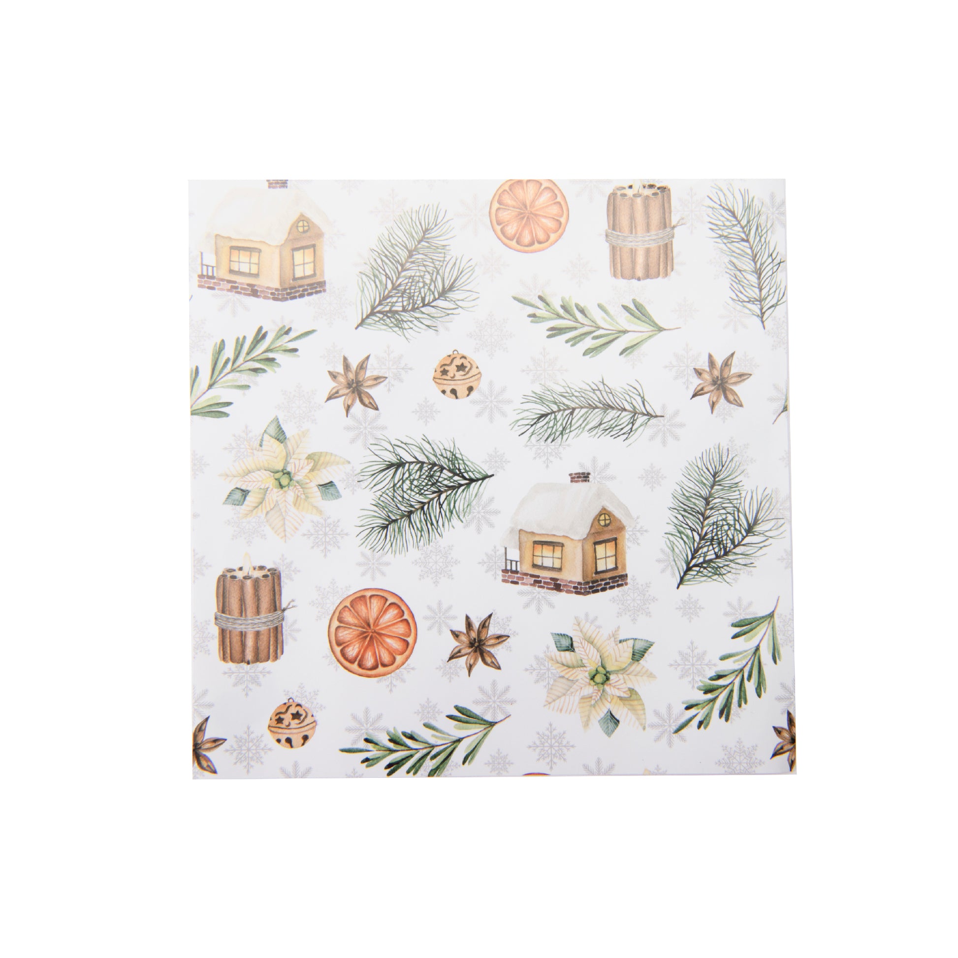 20 Pack Luncheon 3 Ply Napkin Cozy Winter Vibes, Winter, Paper Napkins, Holiday Decor- Set of 6