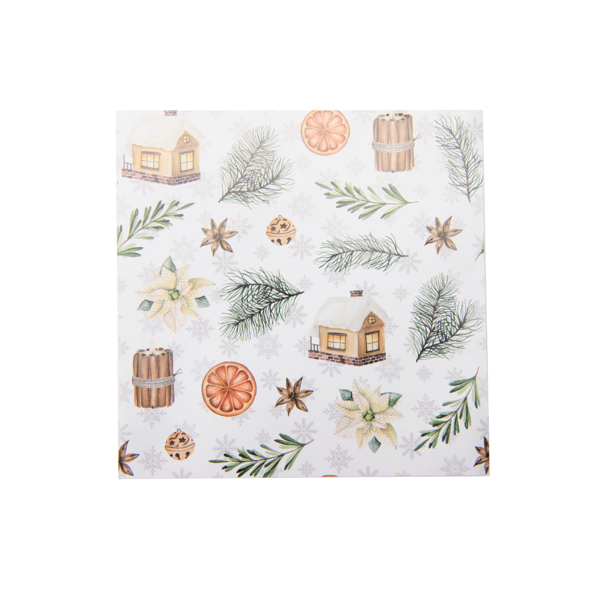 20 Pack Luncheon 3 Ply Napkin Cozy Winter Vibes, Winter, Paper Napkins, Holiday Decor- Set of 6
