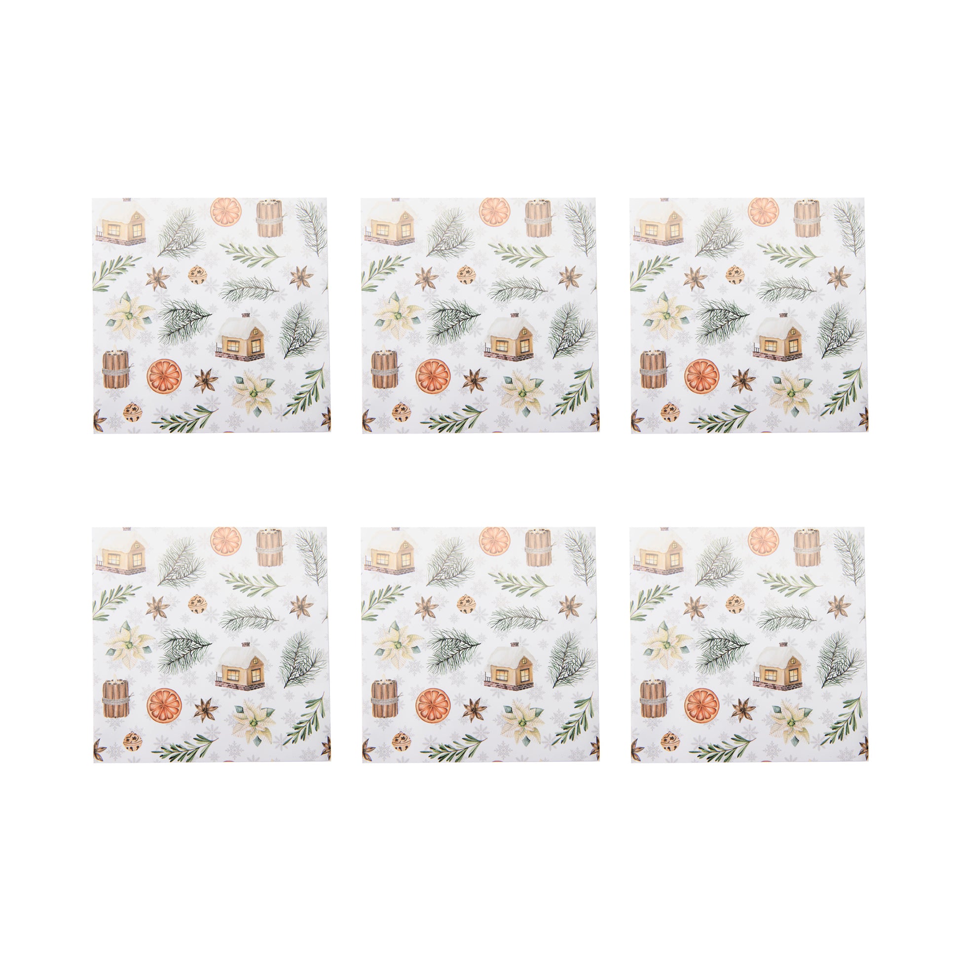 20 Pack Luncheon 3 Ply Napkin Cozy Winter Vibes, Winter, Paper Napkins, Holiday Decor- Set of 6