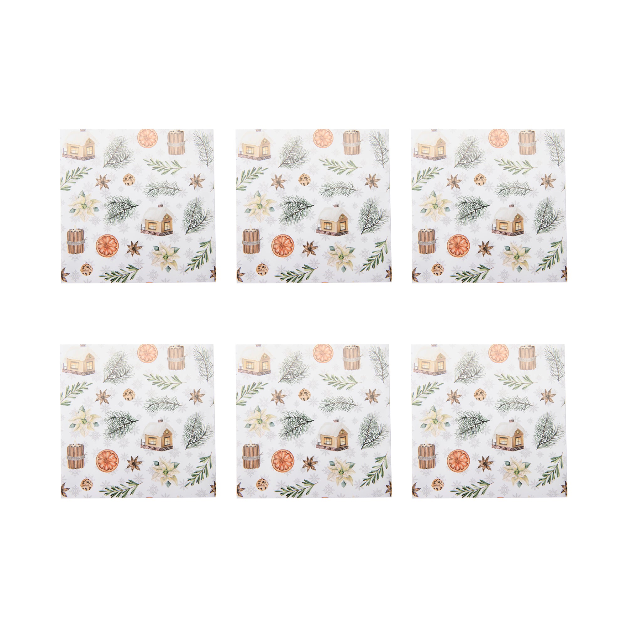 20 Pack Luncheon 3 Ply Napkin Cozy Winter Vibes, Winter, Paper Napkins, Holiday Decor- Set of 6