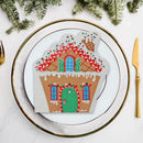 12 Pack 3 Ply Shaped Napkin (Gingerbread House) - Set of 6
