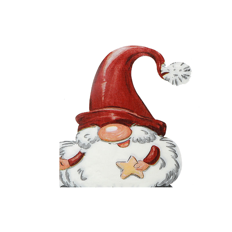 12 Pack 3 Ply Shaped Napkin (Gnome) - Set of 6
