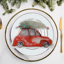 12 Pack 3 Ply Shaped Napkin (Tree On Red Car) - Set of 6
