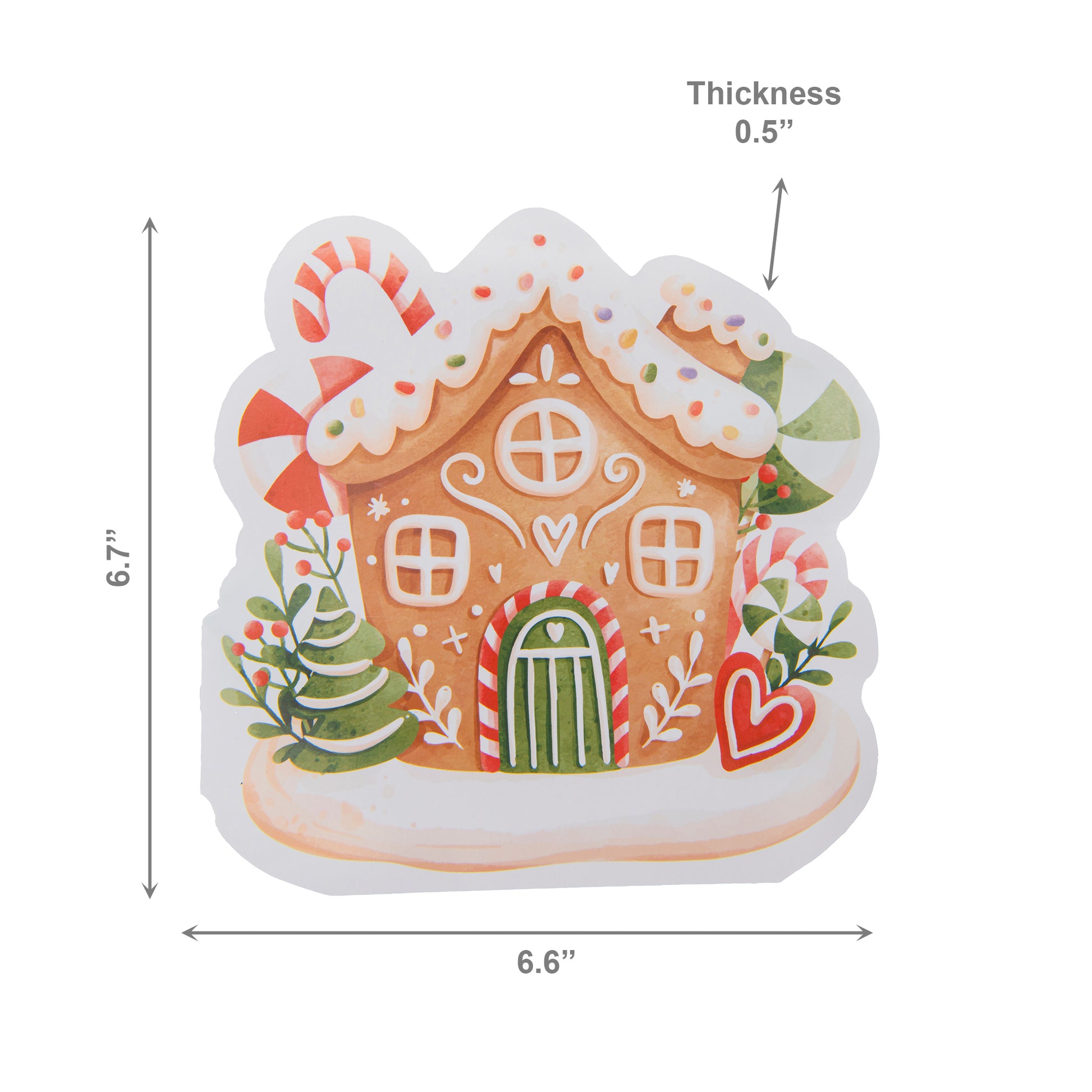 12 Pack 3 Ply Shaped Napkin Gingerbread House, Christmas, Paper Napkins, Holiday Decor- Set of 6