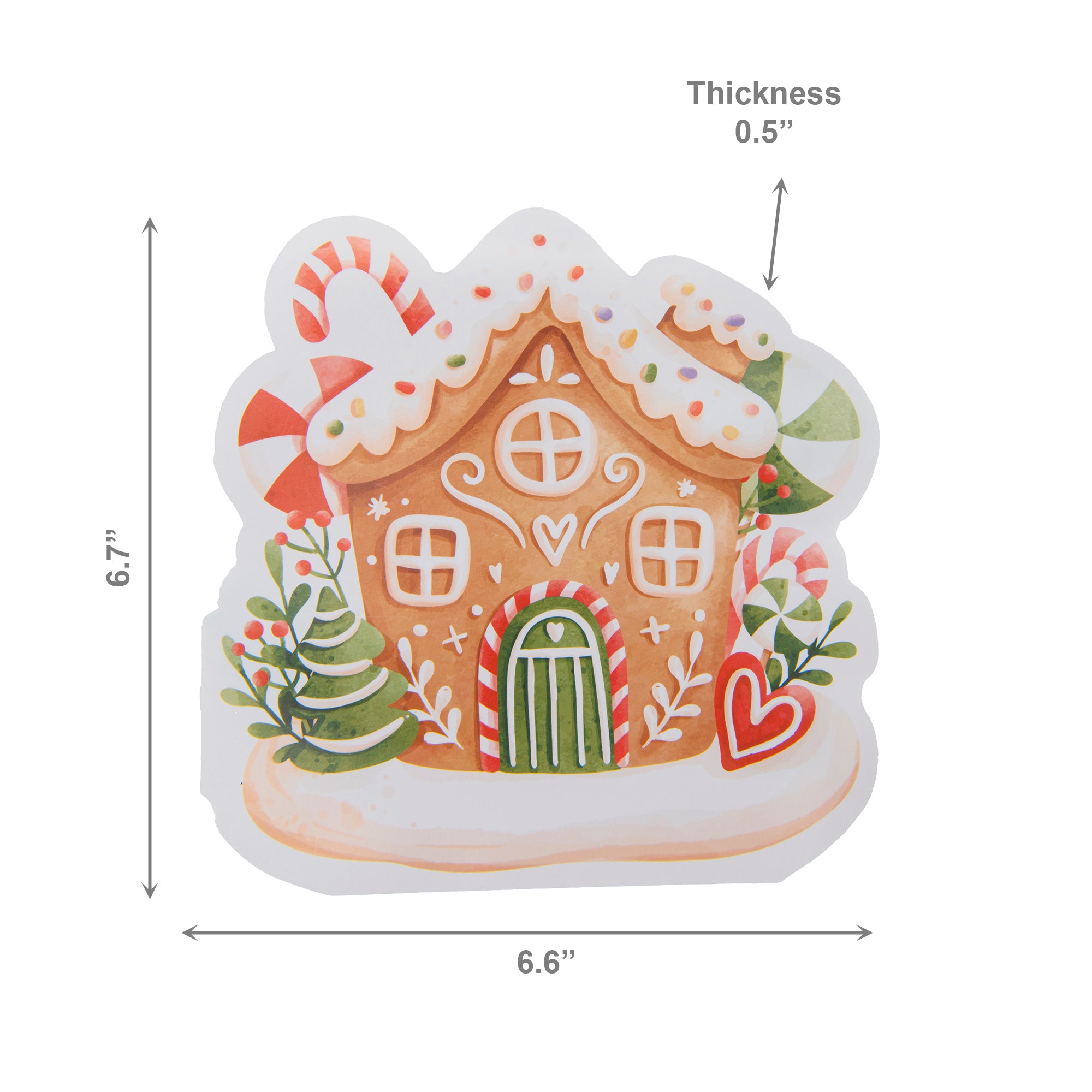 12 Pack 3 Ply Shaped Napkin Gingerbread House, Christmas, Paper Napkins, Holiday Decor- Set of 6