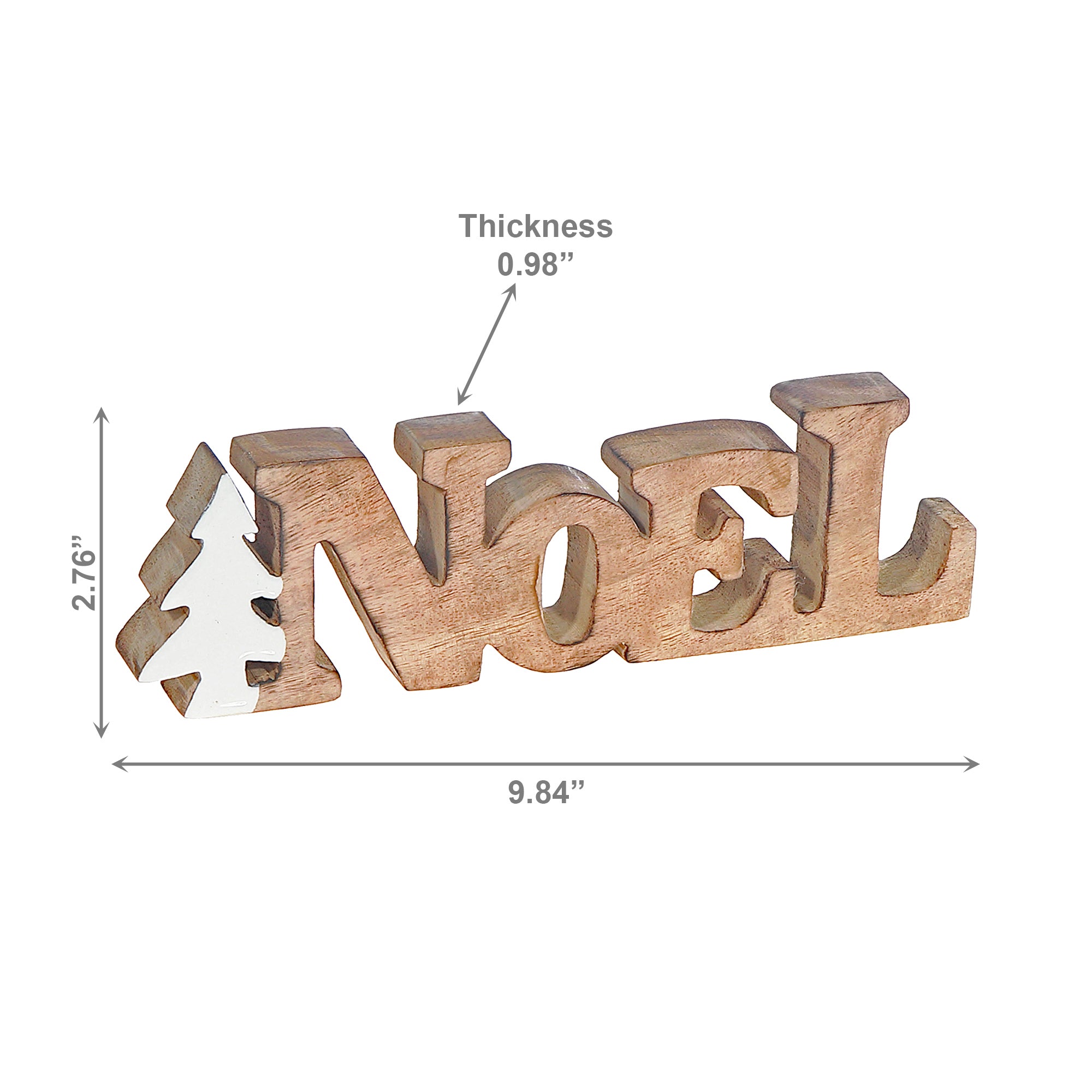 Wood Carved Noel Decor, Christmas, Holiday Decor