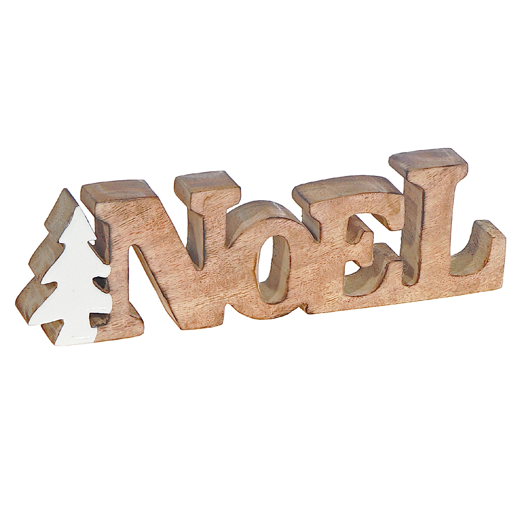 Wood Carved Noel Decor, Christmas, Holiday Decor