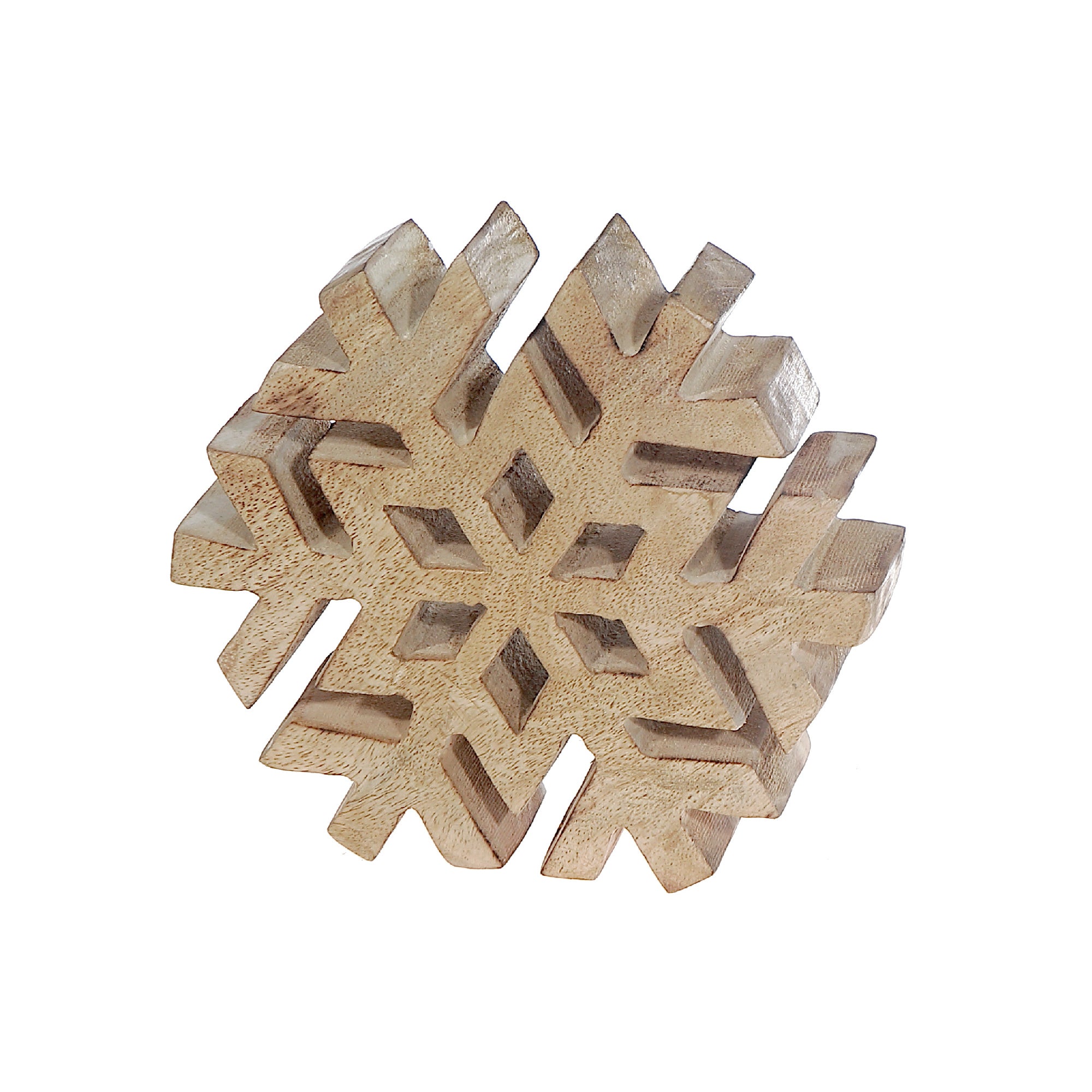 Wood Carved Snowflake Decor, Christmas, Holiday Decor