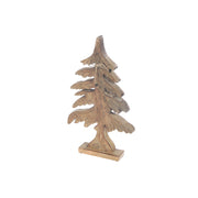 Wood Carved Spruce Tree Decor Large, Holiday Decor