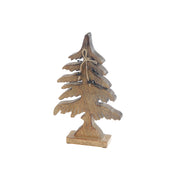 Wood Carved Spruce Tree Decor Small, Holiday Decor
