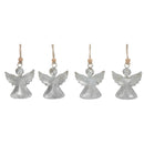 Metal Ornament (Angel/Tree/Star) (Set Of 12) (Asstd) (Sil Ver)