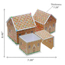 House Shape Nesting Boxes (Christmas House) (Set Of 3)