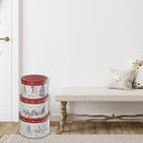 Round Nesting Boxes (Winter Scene) (Set Of 3)