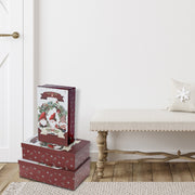 Rectangular Nesting Boxes Set of 3 Triple Gnome – Christmas Storage Decor, Holiday Organization, Festive Tabletop Accent