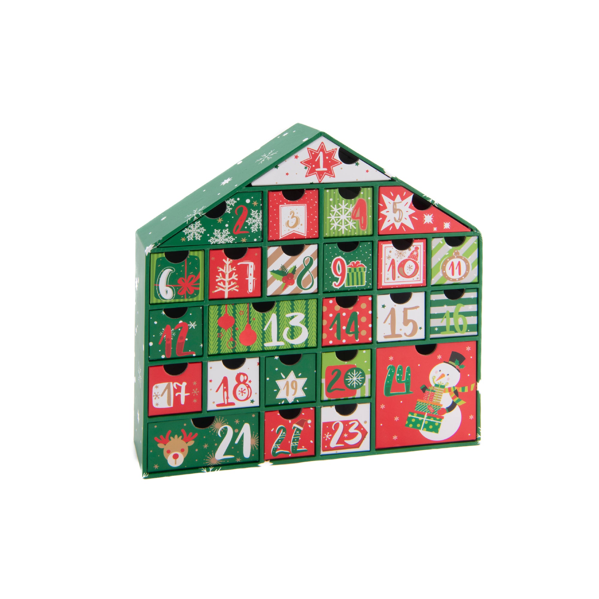 Green House Advent Calendar, Christmas, Holiday Decor