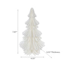 White Paper Feather Christmas Tree - Set of 4
