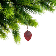 Velvet Pine Cone Christmas Ornaments, Holiday Tree Decorations, Soft Fabric Natural Pinecone Décor, Set of 12