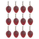 Velvet Pine Cone Ornament - Set of 12