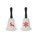 Metal Bell With Wooden Handle (With Print) (Asstd) - Set of 2