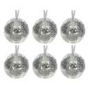 Sparkling Disco Mirror Ball Ornament - Set of 6