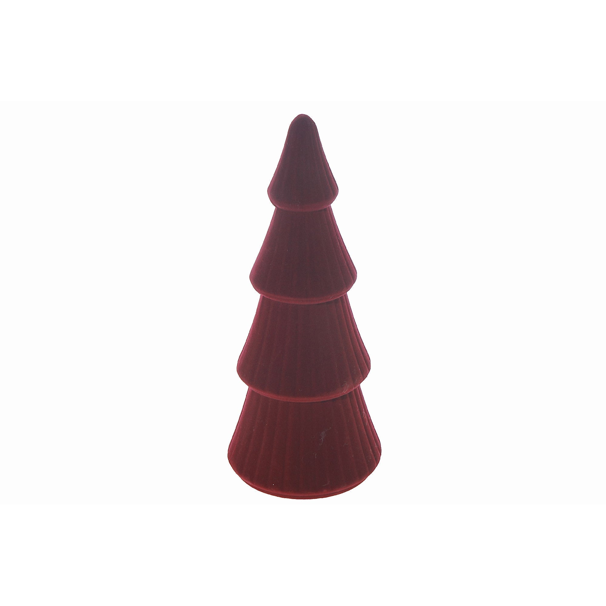 Velvet Christmas Tree Ornaments, Holiday Tree Decorations, Soft Fabric Festive Ornaments, Set of 6