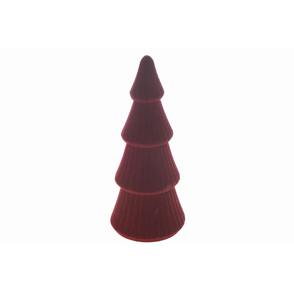 Velvet Tree Ornament - Set of 6