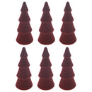 Velvet Tree Ornament - Set of 6