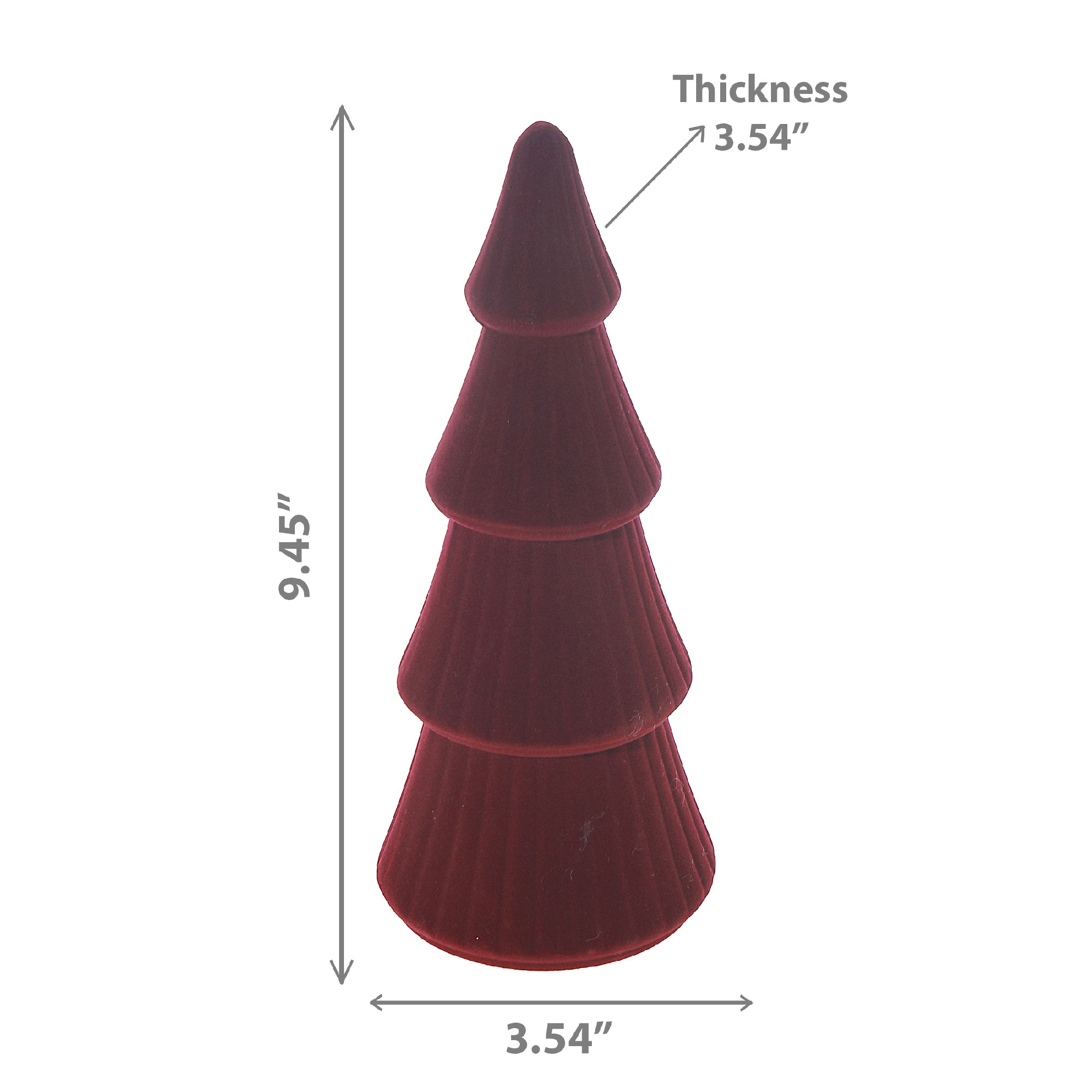 Velvet Christmas Tree Ornaments, Holiday Tree Decorations, Soft Fabric Festive Ornaments, Set of 6