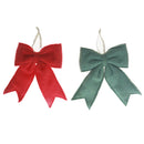 Felt Bow Ornament (Asstd) - Set of 6