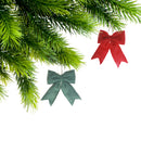 Felt Bow Ornament (Asstd) - Set of 6