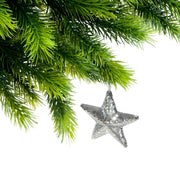 Sparkling Disco Mirror Star Christmas Ornament, Holiday Tree Decoration, Shiny Reflective Star Décor