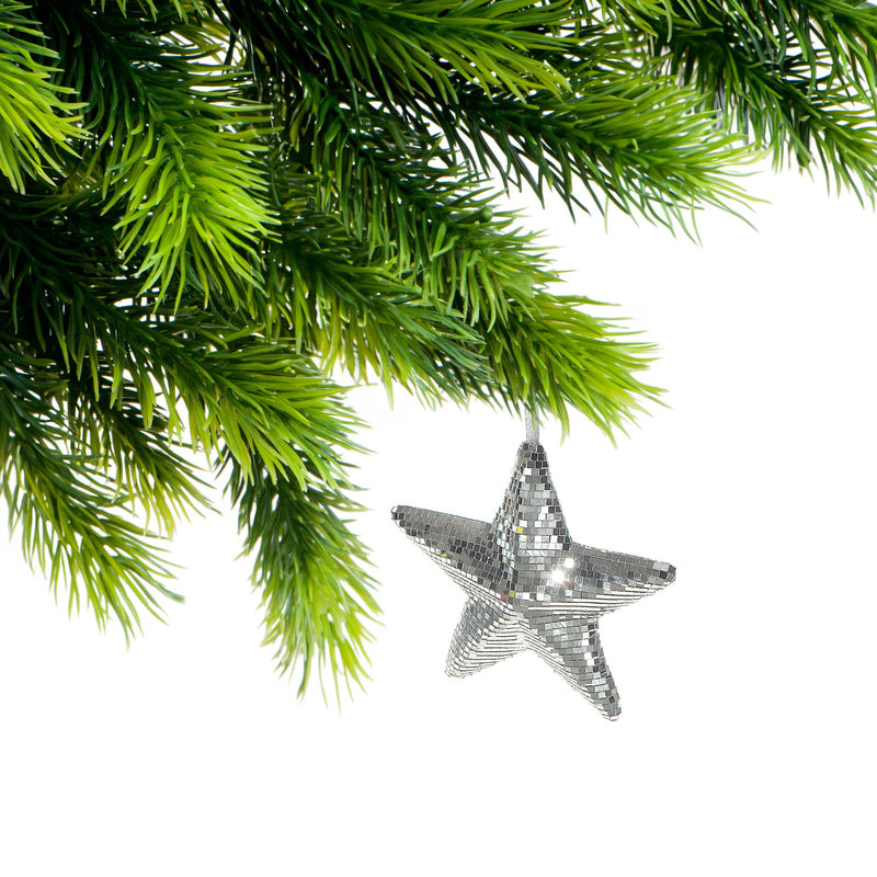 Sparkling Disco Mirror Star Décor