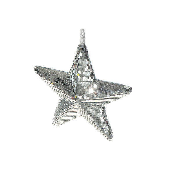 Sparkling Disco Mirror Star Décor