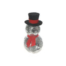 Sparkling Disco Mirror Snowman Décor