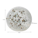Frosted Glitter Snowflake Glass Orb