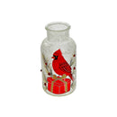 Frosted Glass Mason Jar (Cardinal On Giftbox)