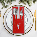 4 Pack Felt Cutlery Holder Pocket (Asstd) - Set of 2