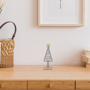 Wire Tree And Star Stand Decor 11.42"