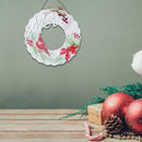 Wooden Wreath Cardinal Hanger Merry