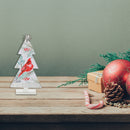 Wooden Table Top Tree With Cardinal