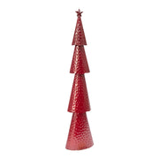 4 Tiered Red Metal Christmas Tree, Christmas, Holiday Decor