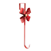 Metal Bow Wreath Hanger Red, Wreath, Holiday Decor- Set of 2