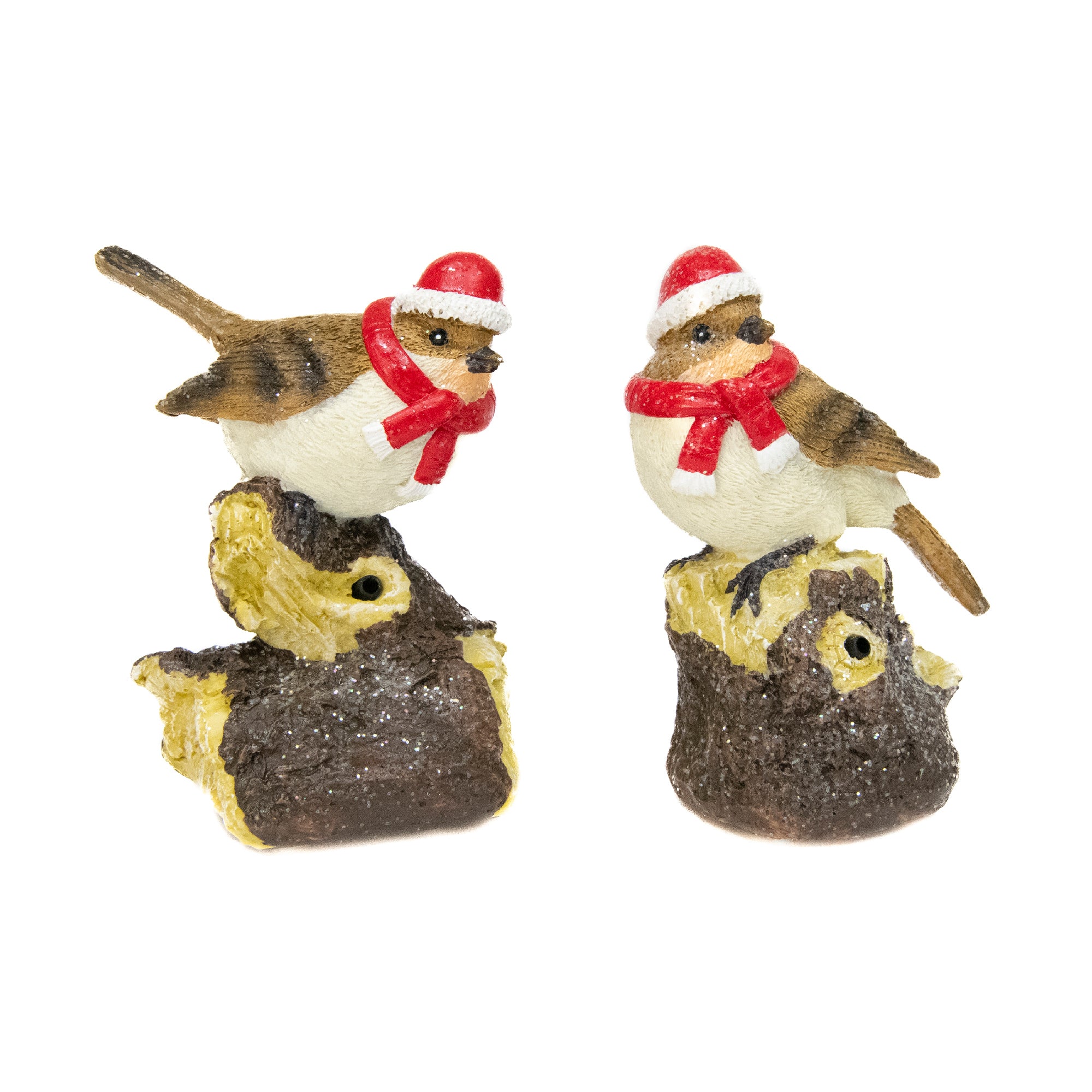 MotionActivated Chirping Christmas Bird Assorted, Christmas, Holiday Decor- Set of 2